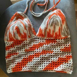 Sale ! 2 for $ 10 Handmade CROCHET CROP TOP  XS/S